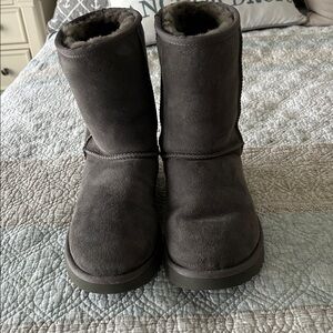 UGG Gray Classic Short Boots